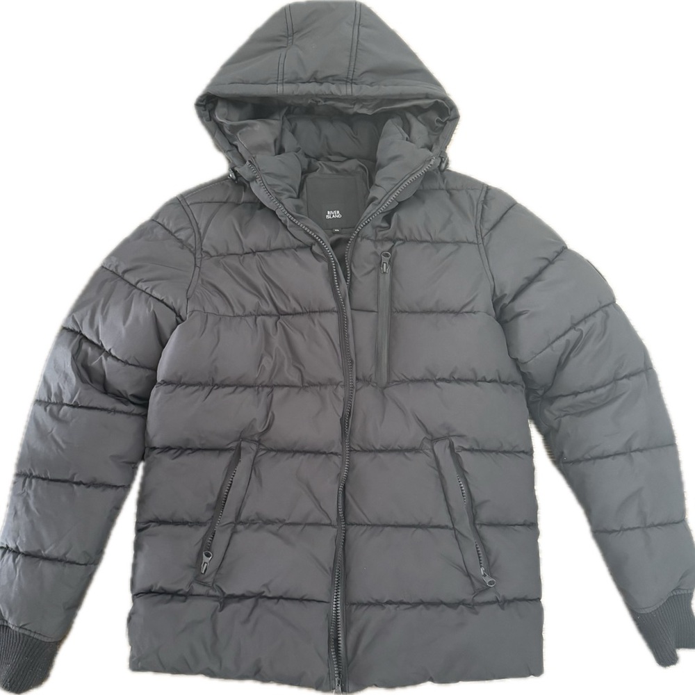 River Island Black Women’s Puffer Jacket XS X-Small - Picture 1 of 4